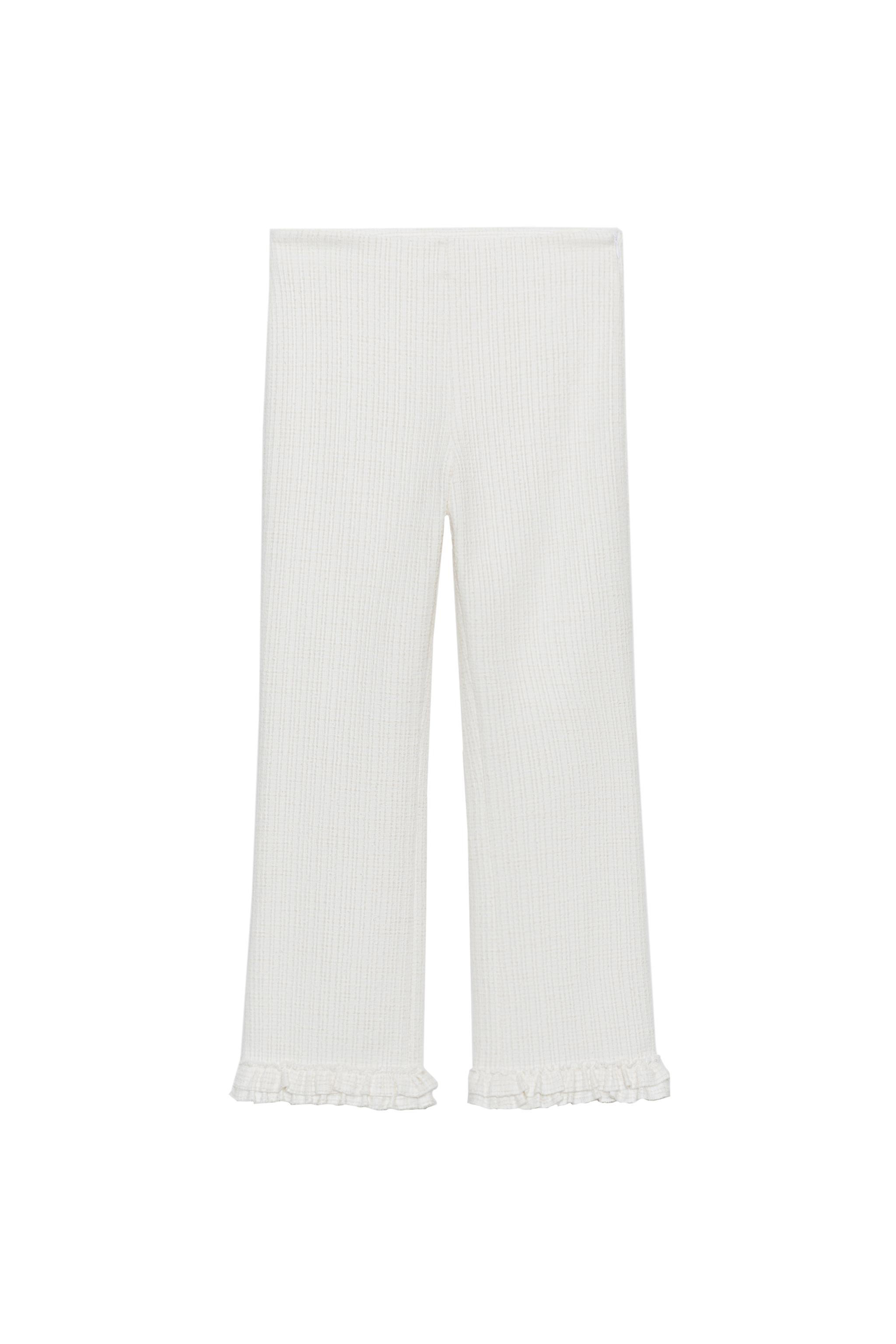 MINI FLARE RUFFLED PANTS